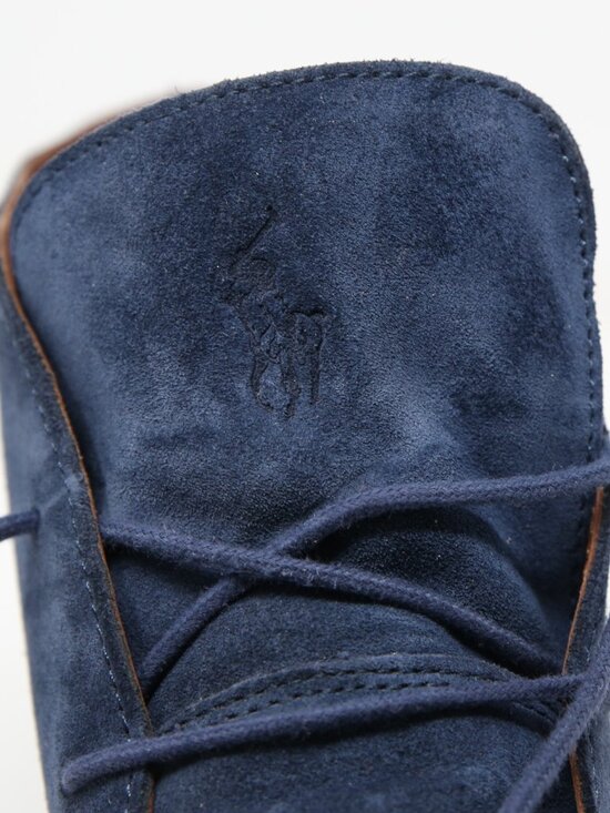 Polo Ralph Lauren Chukka Boots Mens 11.5 D Blue Marlow Suede Leather Crepe Sole
